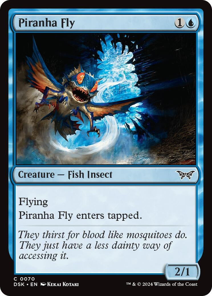 Piranha Fly (70) (Duskmourn: House of Horror) (Foil)