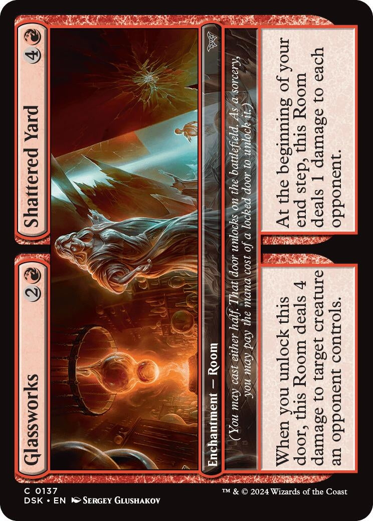 Glassworks // Shattered Yard (137) (Duskmourn: House of Horror) (Foil)