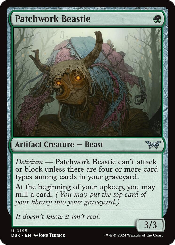 Patchwork Beastie (195) (Duskmourn: House of Horror) (Foil)