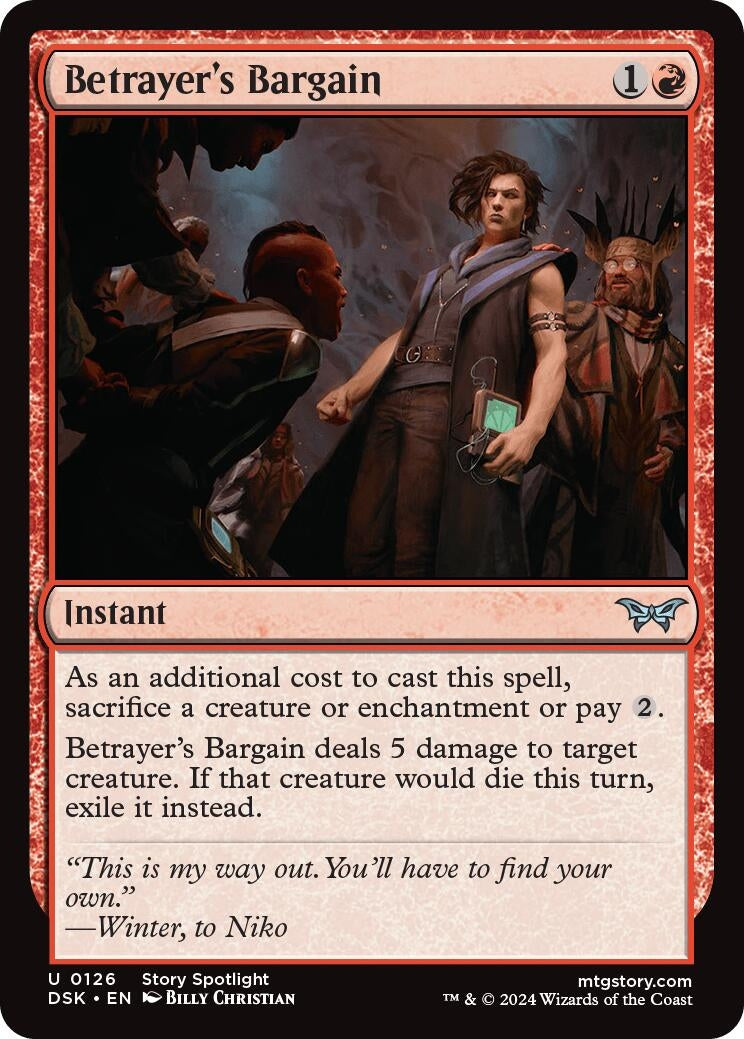 Betrayer's Bargain (126) (Duskmourn: House of Horror) (Foil)