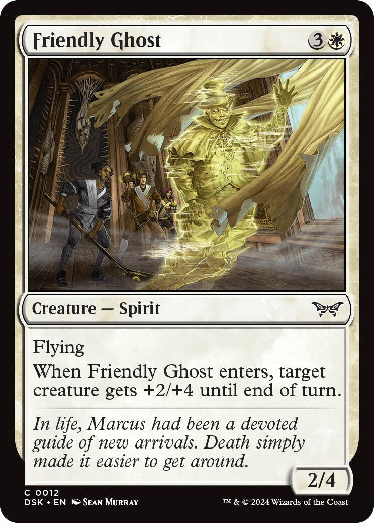 Friendly Ghost (12) (Duskmourn: House of Horror) (Foil)