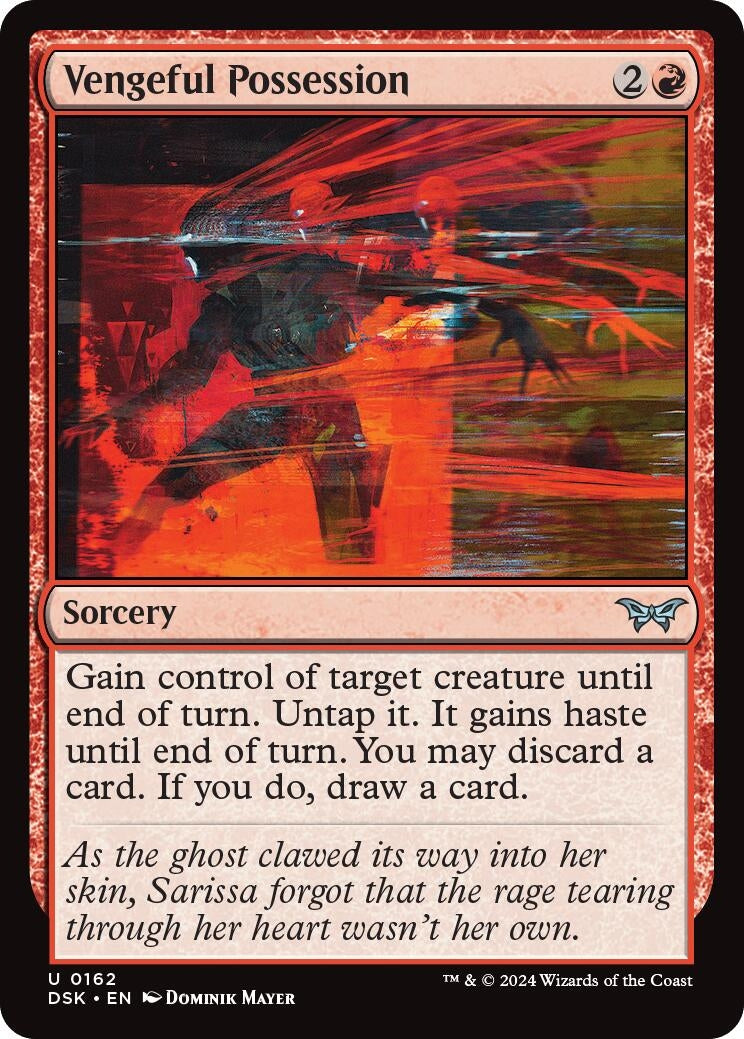 Vengeful Possession (162) (Duskmourn: House of Horror) (Foil)