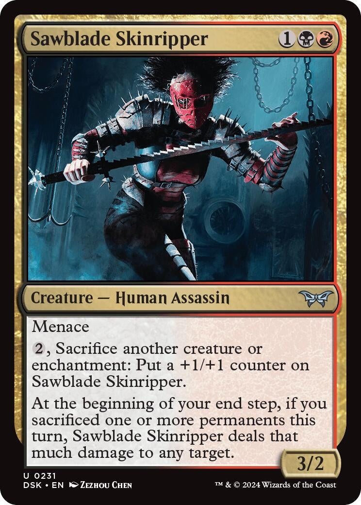 Sawblade Skinripper (231) (Duskmourn: House of Horror) (Foil)