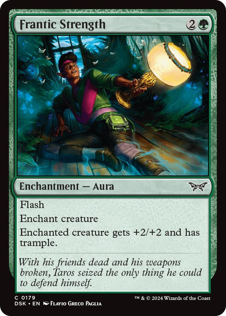 Frantic Strength (179) (Duskmourn: House of Horror) (Foil)