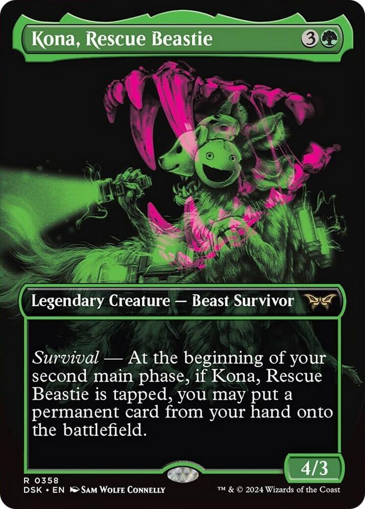 Kona, Rescue Beastie (Showcase) (358) (Duskmourn: House of Horror)