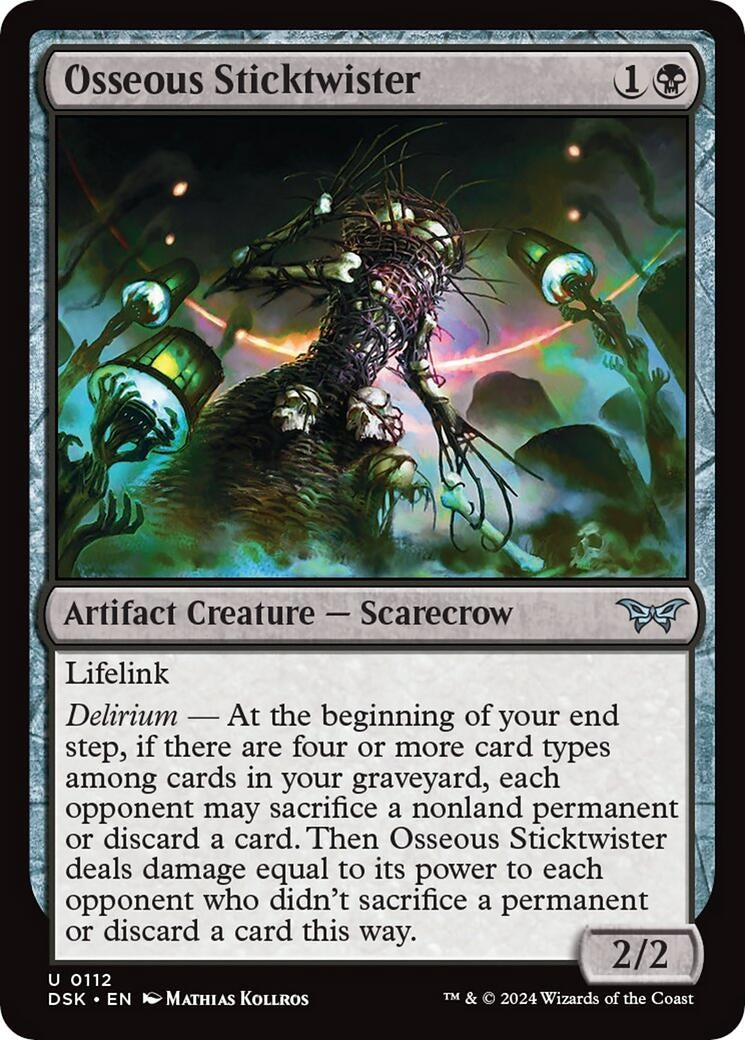 Osseous Sticktwister (112) (Duskmourn: House of Horror) (Foil)