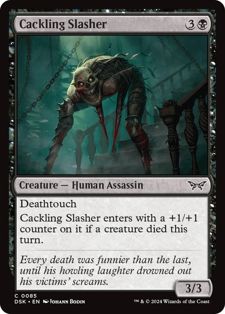 Cackling Slasher (85) (Duskmourn: House of Horror) (Foil)