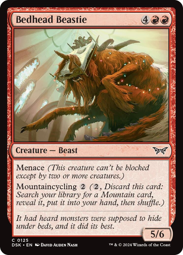 Bedhead Beastie (125) (Duskmourn: House of Horror) (Foil)