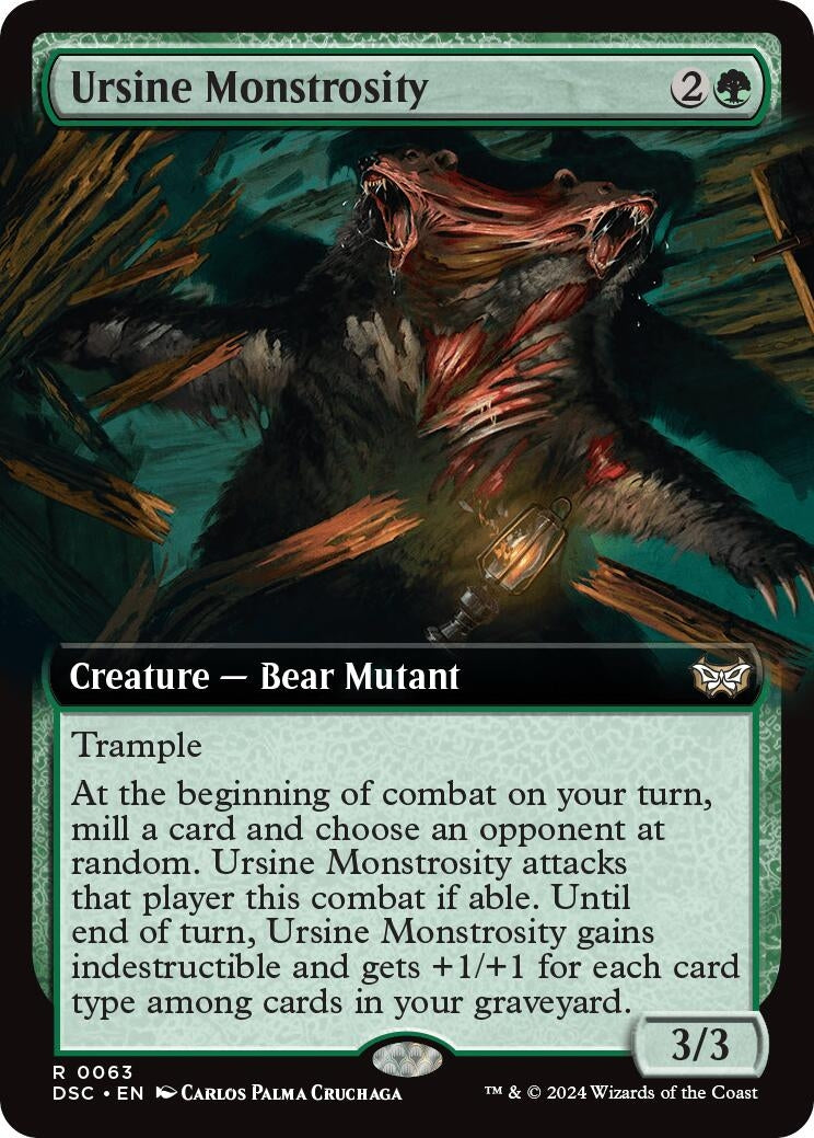 Ursine Monstrosity (Extended Art) (63) (Duskmourn: House of Horror)
