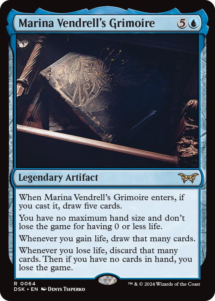 Marina Vendrell's Grimoire (64) (Duskmourn: House of Horror) (Foil)