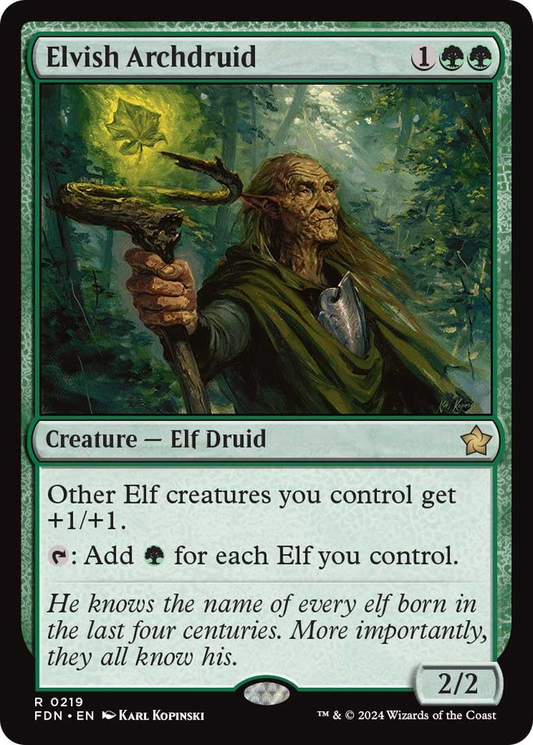 Elvish Archdruid (219) (Foundations) (Foil)