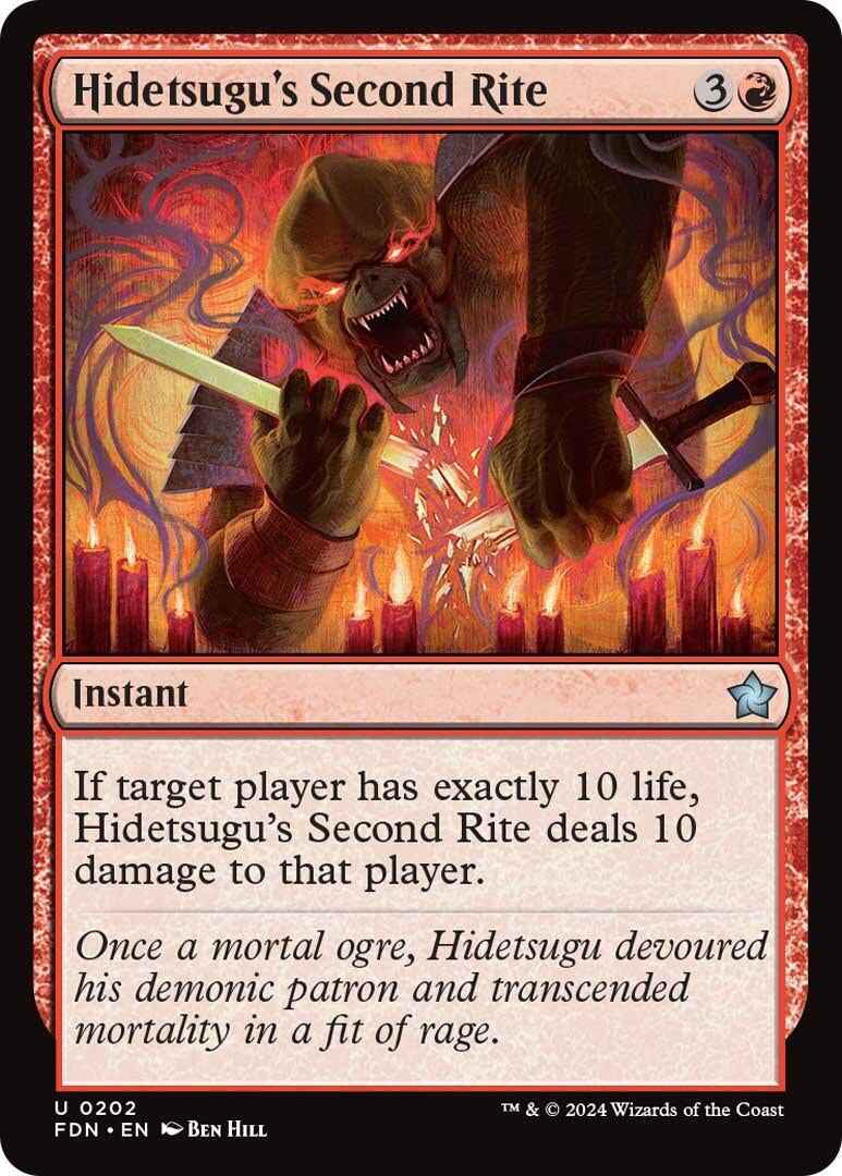 Hidetsugu's Second Rite (202) (Foundations)