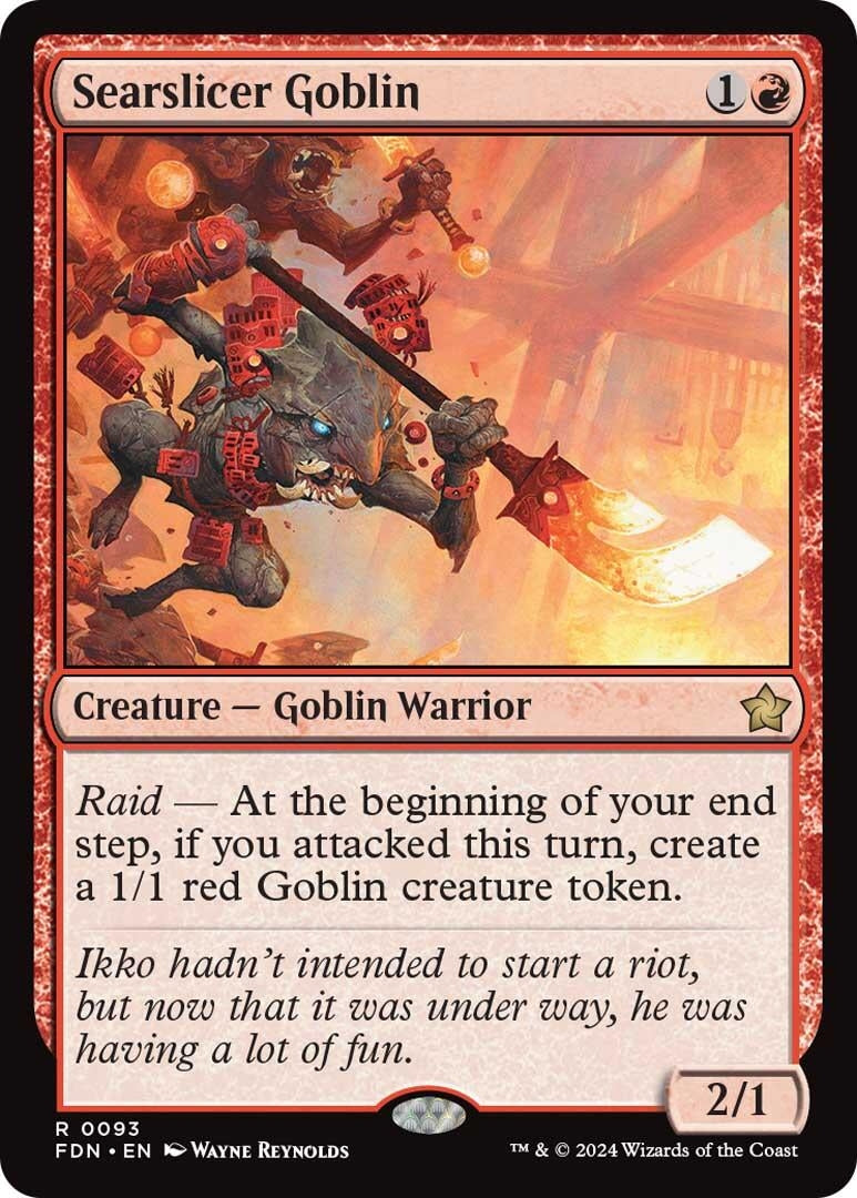 Searslicer Goblin (93) (Foundations) (Foil)