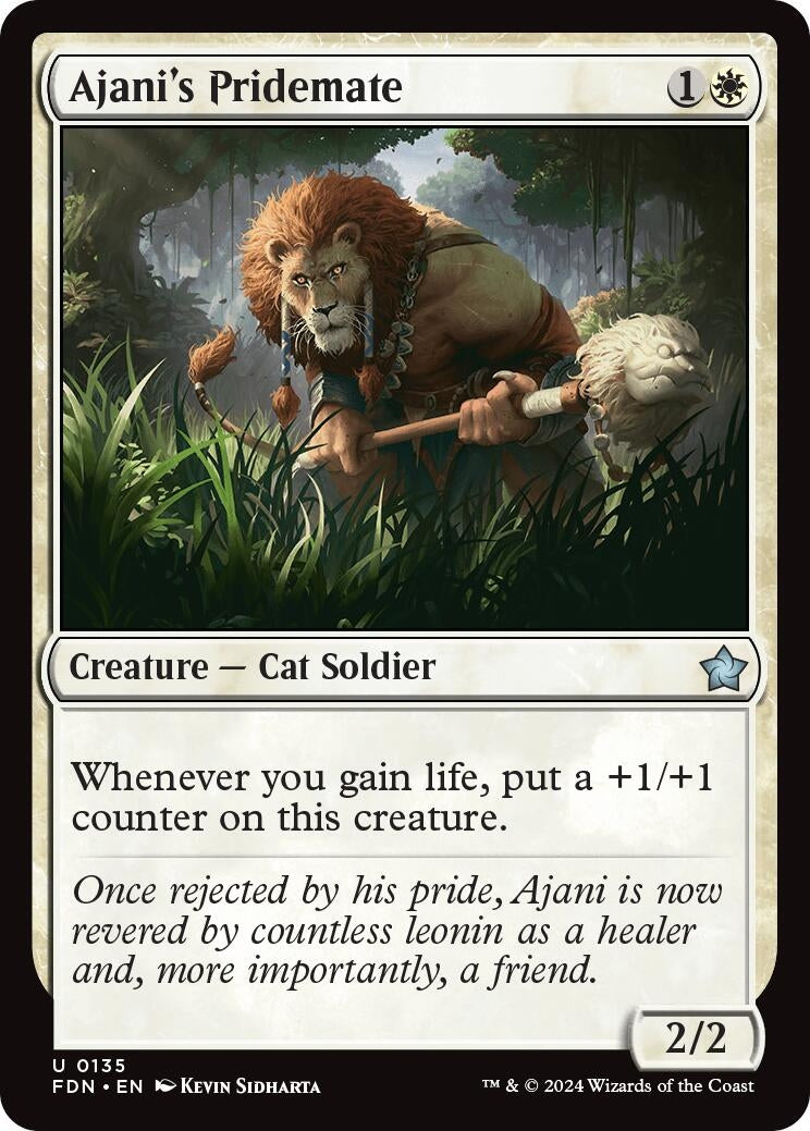 Ajani's Pridemate (135) (Foundations) (Foil)