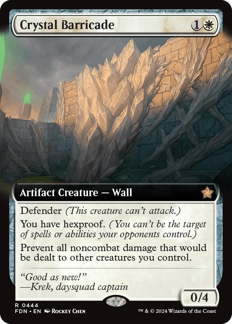 Crystal Barricade (Extended Art) (444) (Foundations)