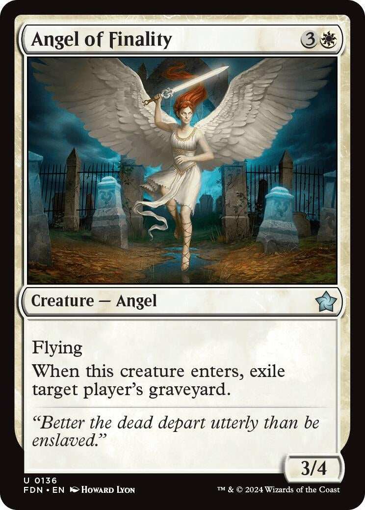 Image for Angel of Finality (136) (Foundations) (Foil) (FDN) - Magic: The Gathering