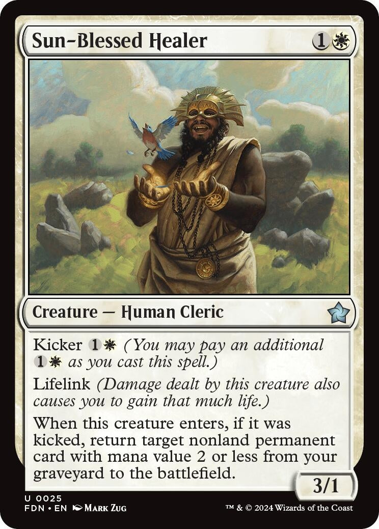 Sun-Blessed Healer (25) (Foundations) (Foil)