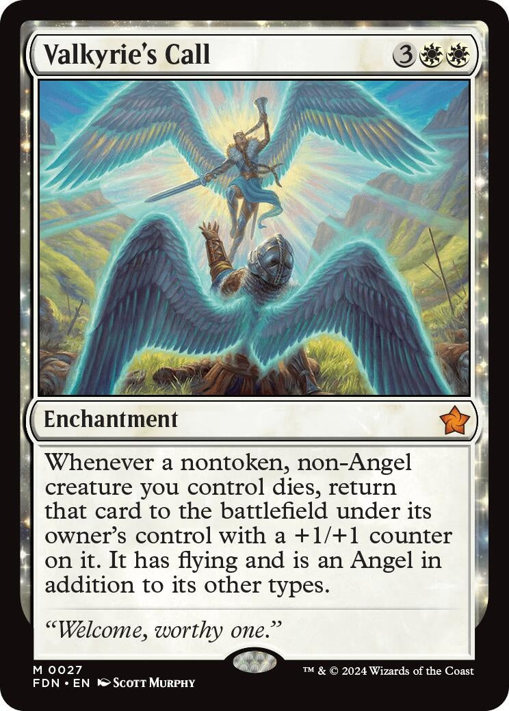 Image for Valkyrie's Call (27) (Foundations) (Foil) (FDN) - Magic: The Gathering
