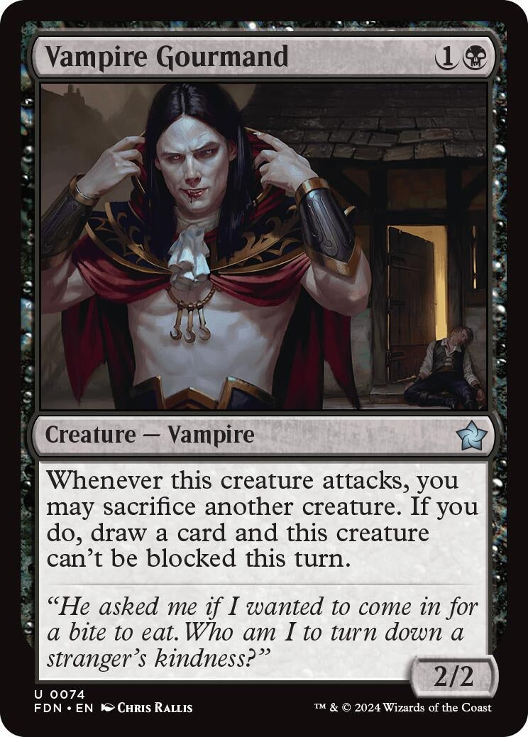 Vampire Gourmand (74) (Foundations) (Foil)
