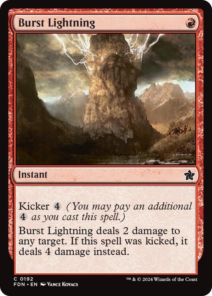 Burst Lightning (192) (Foundations) (Foil)