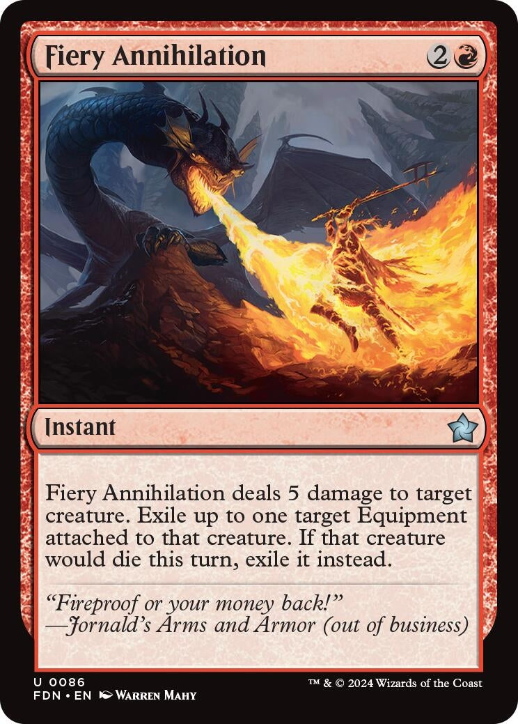 Fiery Annihilation (86) (Foundations) (Foil)
