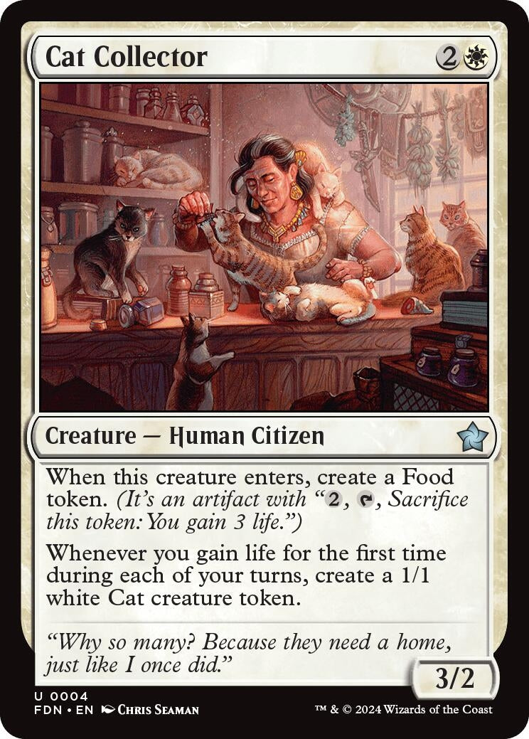 Cat Collector (4) (Foundations) (Foil)