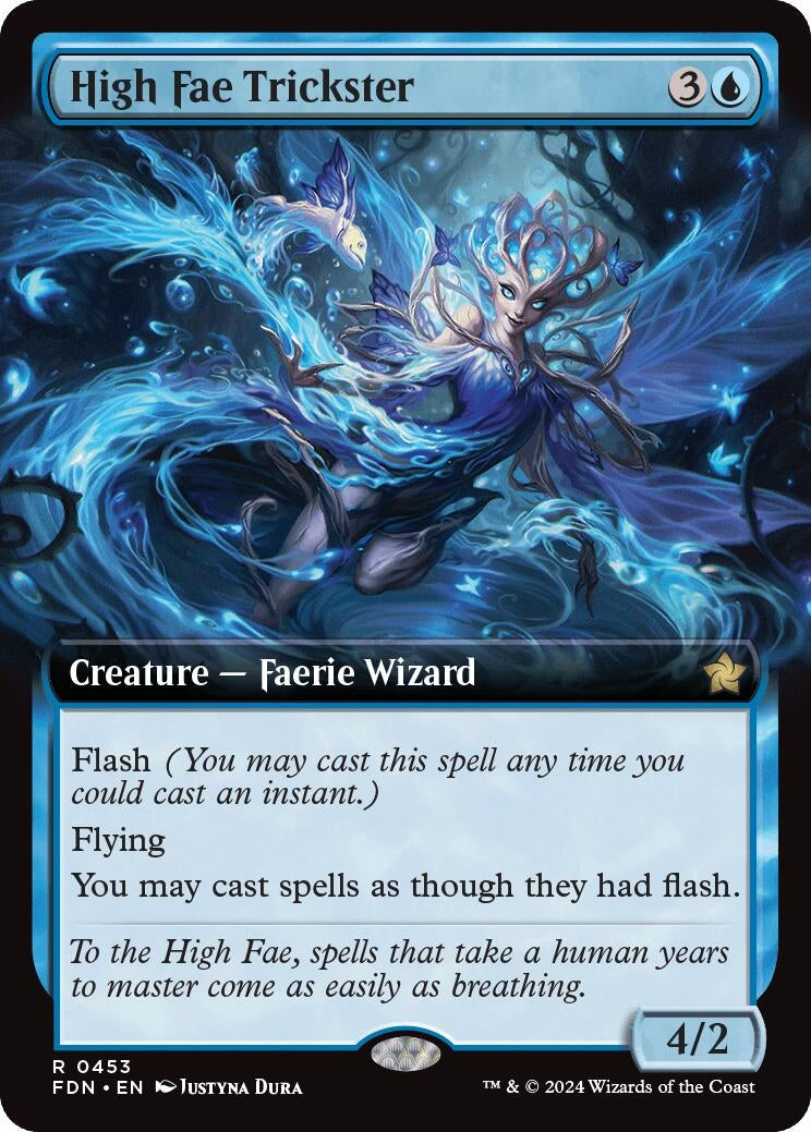 High Fae Trickster (Extended Art) (453) (Foundations) (Foil)