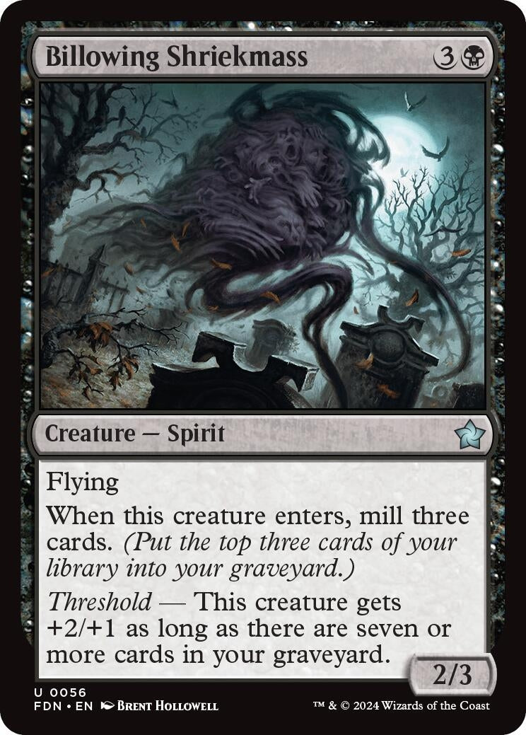 Billowing Shriekmass (56) (Foundations) (Foil)