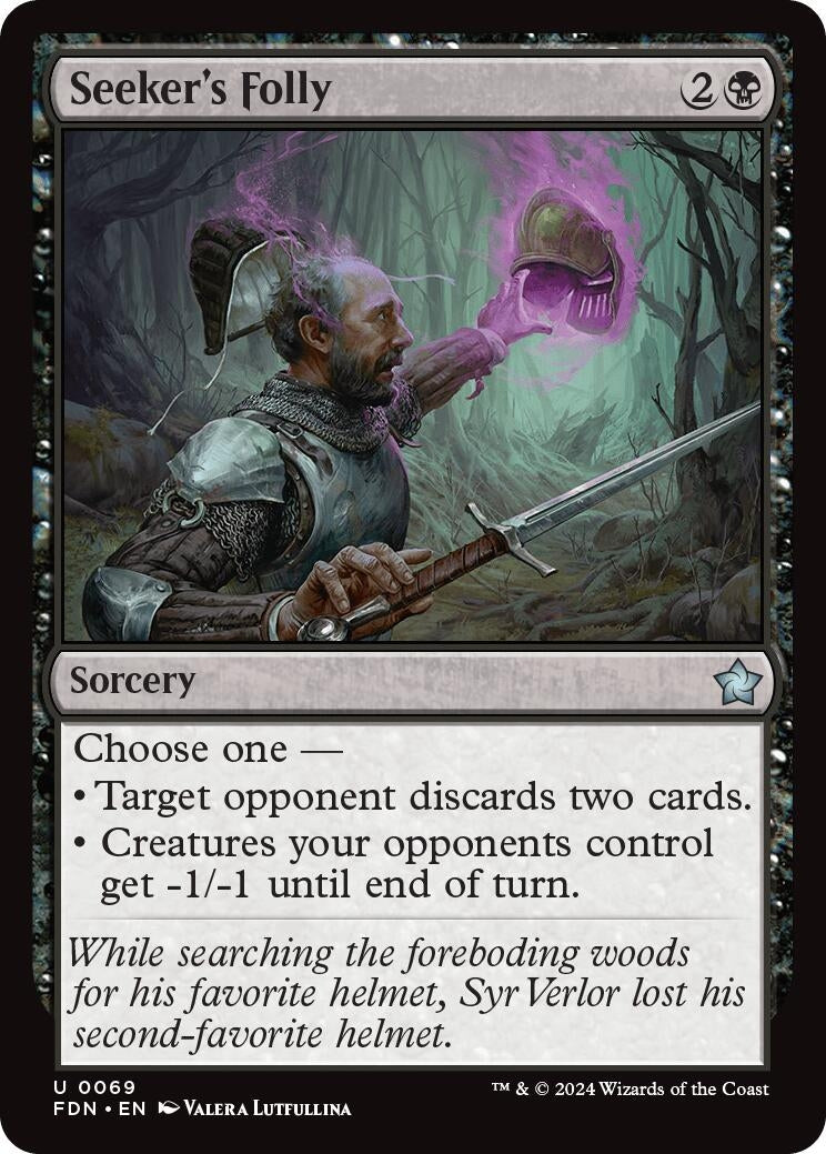 Seeker's Folly (69) (Foundations) (Foil)