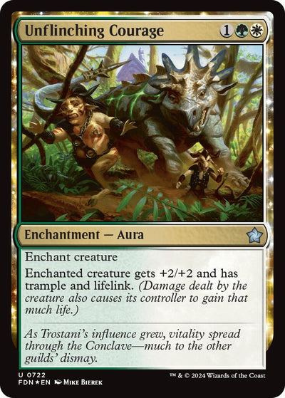 Unflinching Courage (722) (Foundations) (Foil)