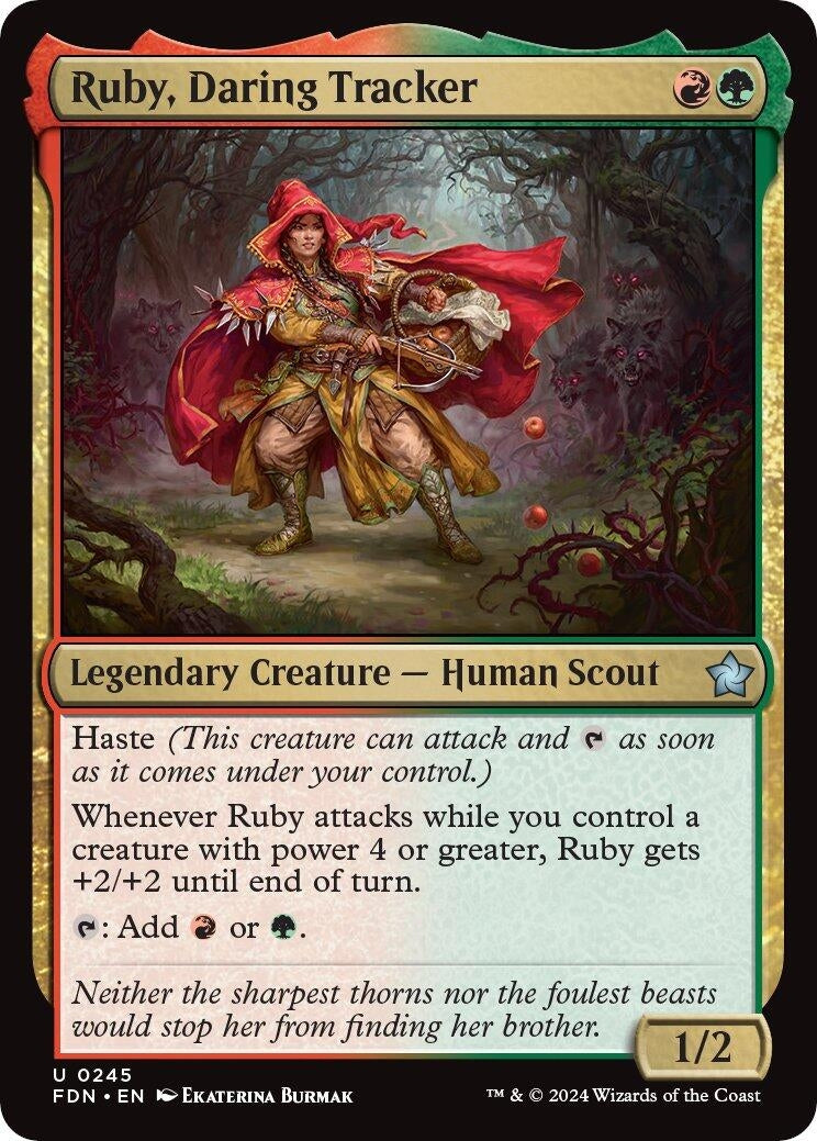 Ruby, Daring Tracker (245) (Foundations) (Foil)