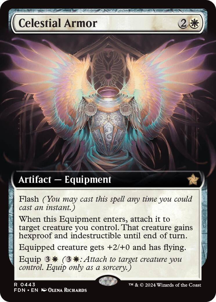 Celestial Armor (Extended Art) (443) (Foundations) (Foil)