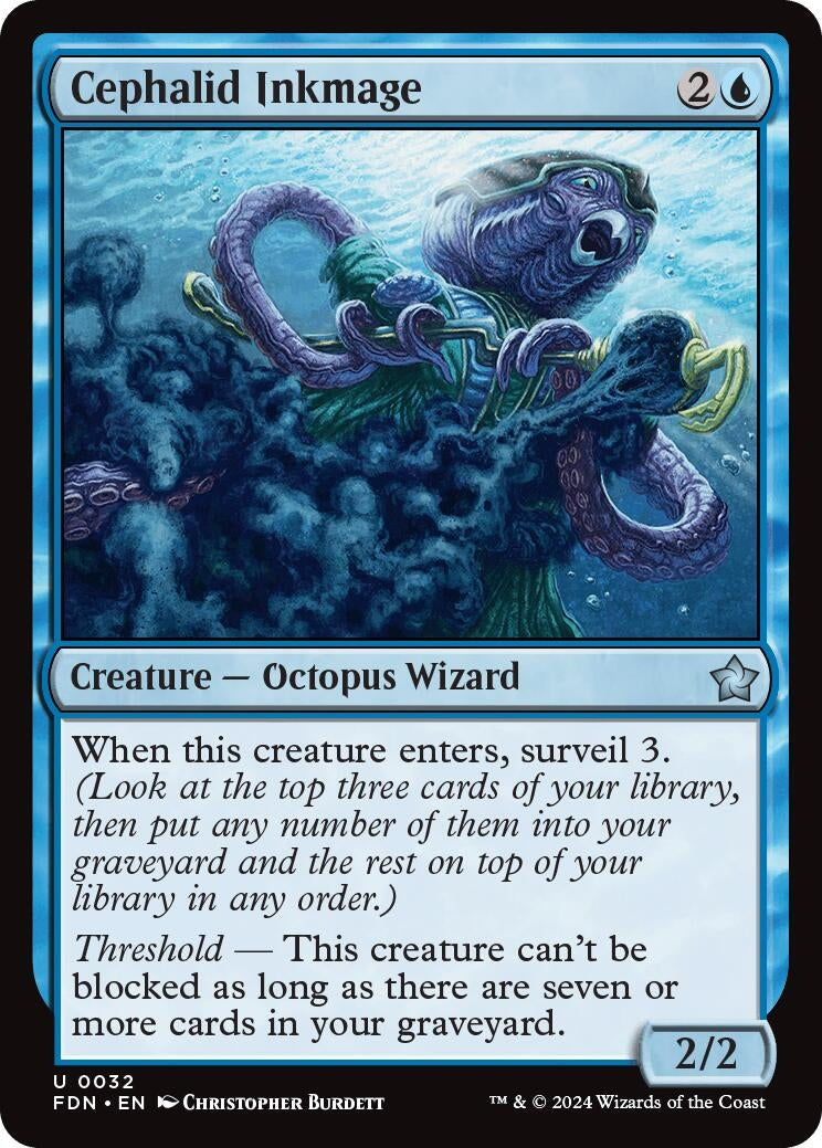 Cephalid Inkmage (32) (Foundations) (Foil)