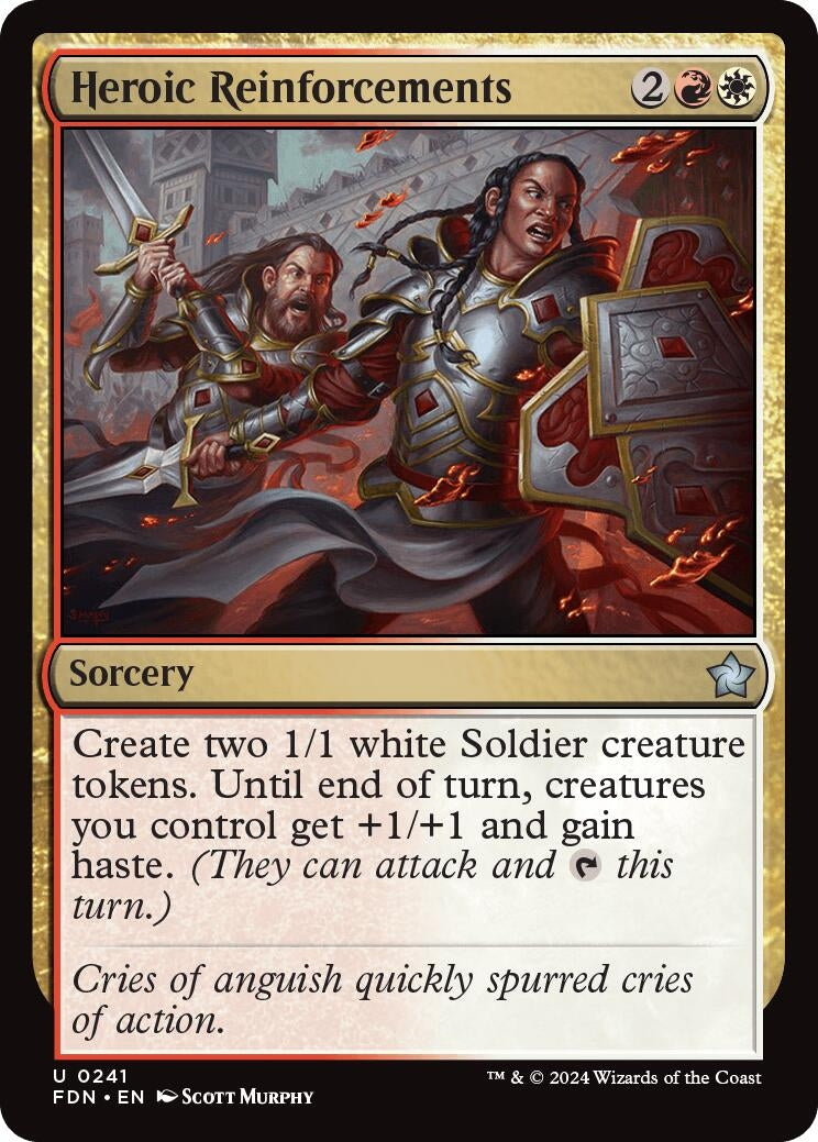 Heroic Reinforcements (241) (Foundations) (Foil)