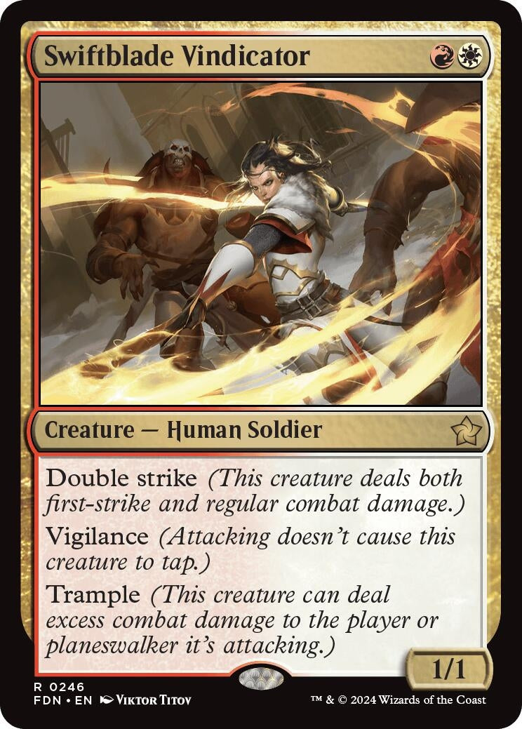 Swiftblade Vindicator (246) (Foundations) (Foil)