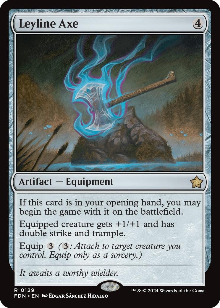 Leyline Axe (129) (Foundations) (Foil)