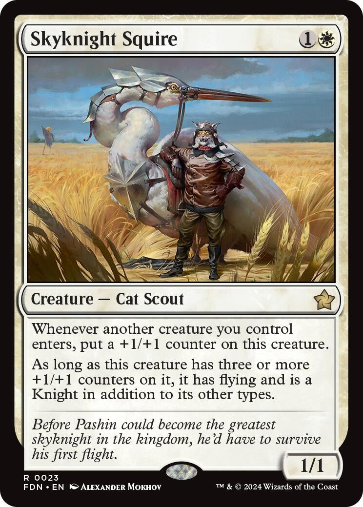 Skyknight Squire (23) (Foundations) (Foil)