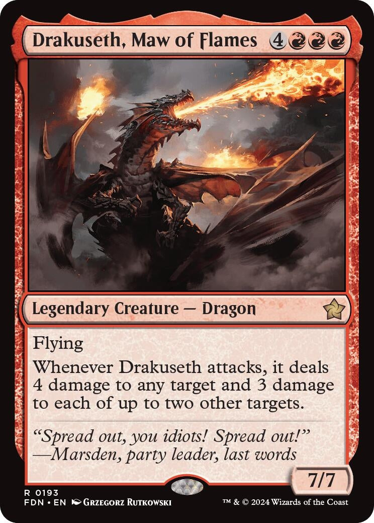 Drakuseth, Maw of Flames (0193) (193) (Foundations)