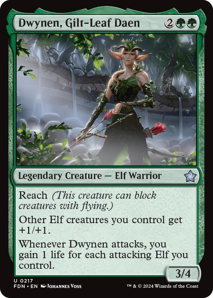Dwynen, Gilt-Leaf Daen (217) (Foundations) (Foil)