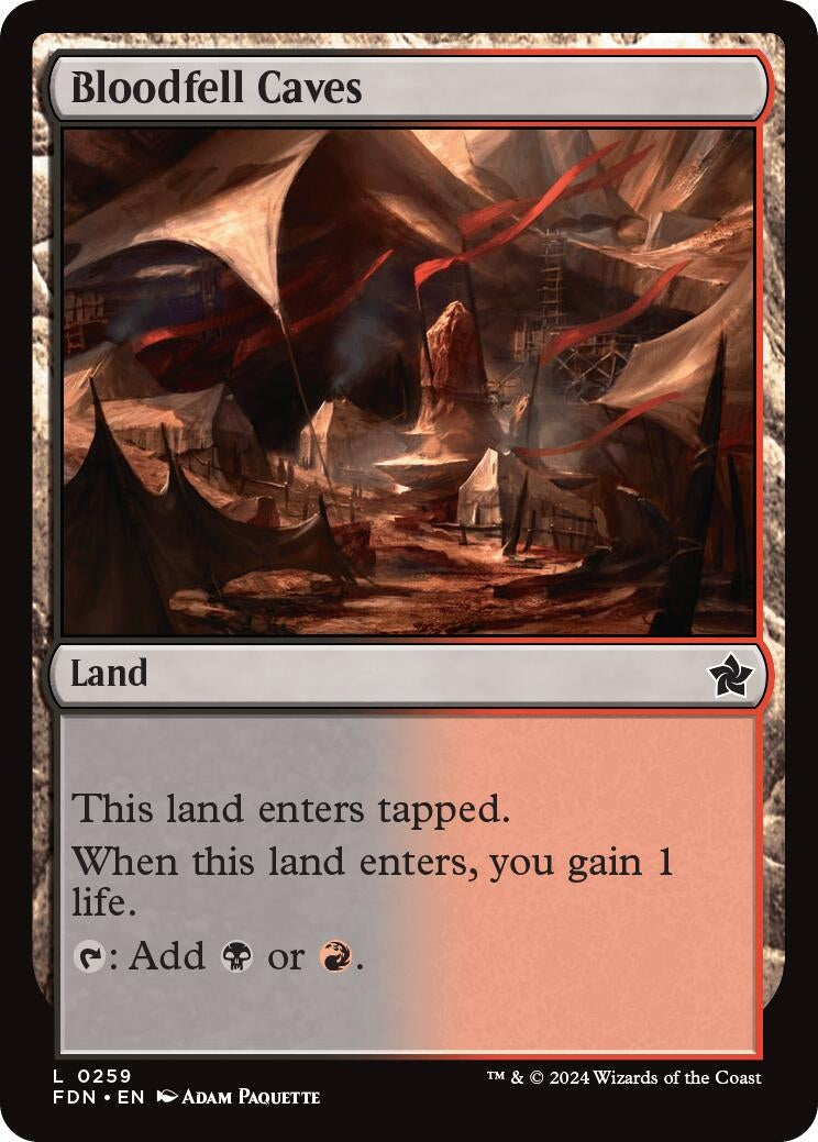 Bloodfell Caves (259) (Foundations) (Foil)