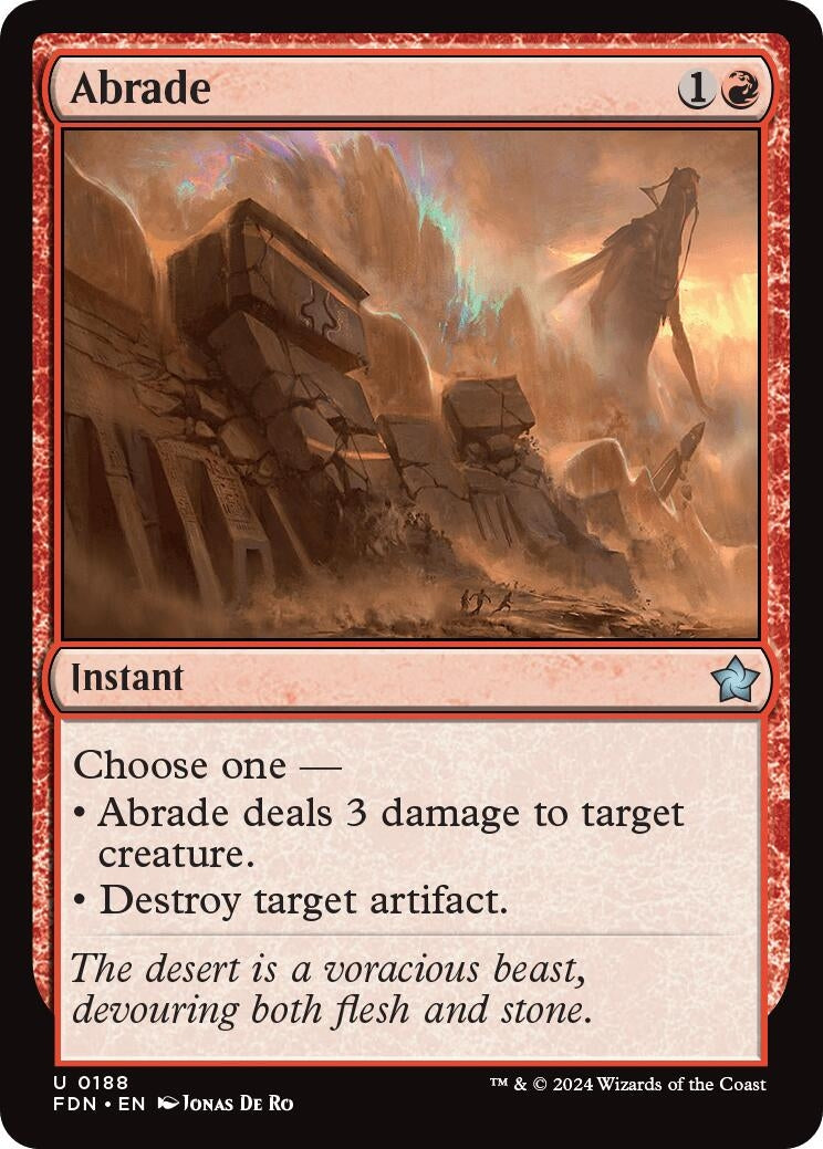Abrade (188) (Foundations) (Foil)