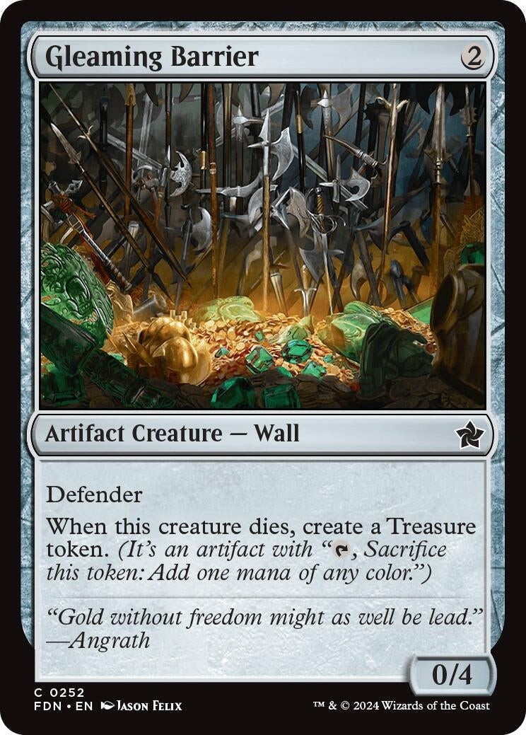 Gleaming Barrier (252) (Foundations) (Foil)