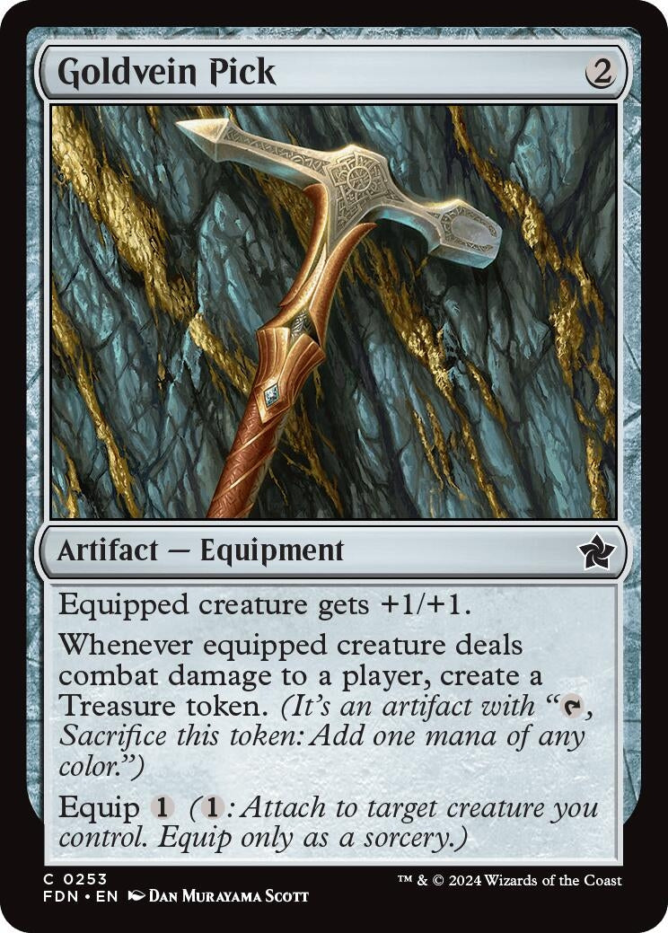 Goldvein Pick (253) (Foundations) (Foil)