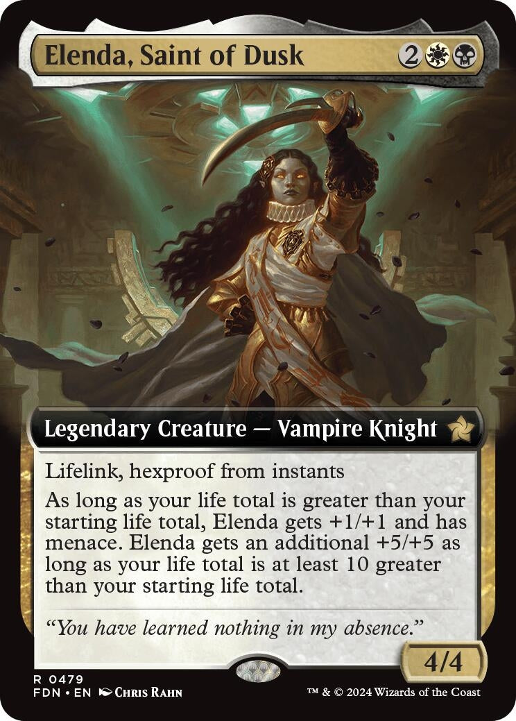 Elenda, Saint of Dusk (Extended Art) (479) (Foundations) (Foil)