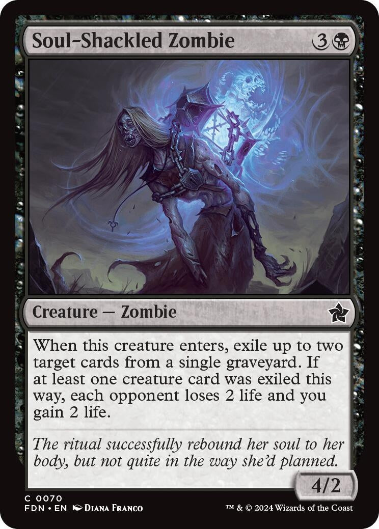 Image for Soul-Shackled Zombie (70) (Foundations) (FDN) - Magic: The Gathering