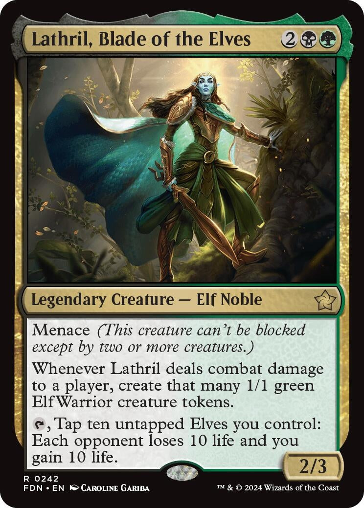 Lathril, Blade of the Elves (242) (Foundations) (Foil)