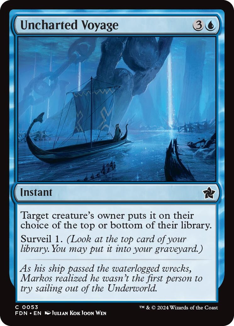 Uncharted Voyage (53) (Foundations) (Foil)