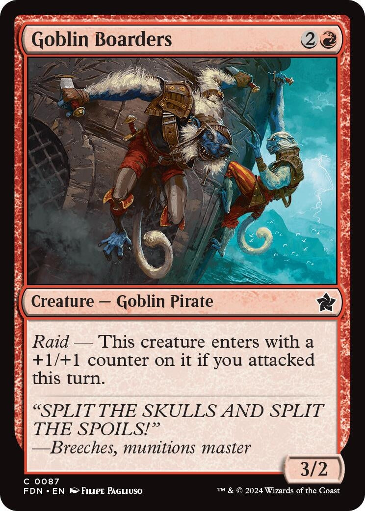 Goblin Boarders (87) (Foundations) (Foil)