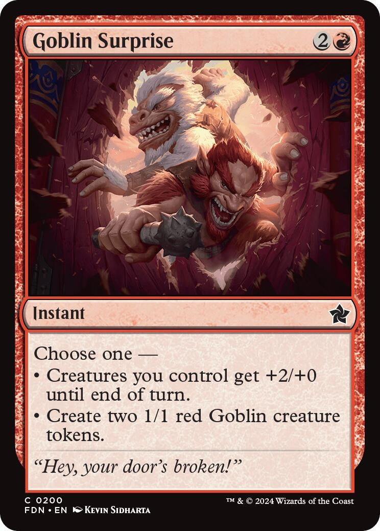 Goblin Surprise (200) (Foundations) (Foil)
