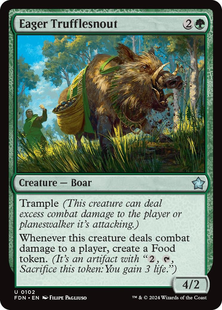 Eager Trufflesnout (102) (Foundations) (Foil)
